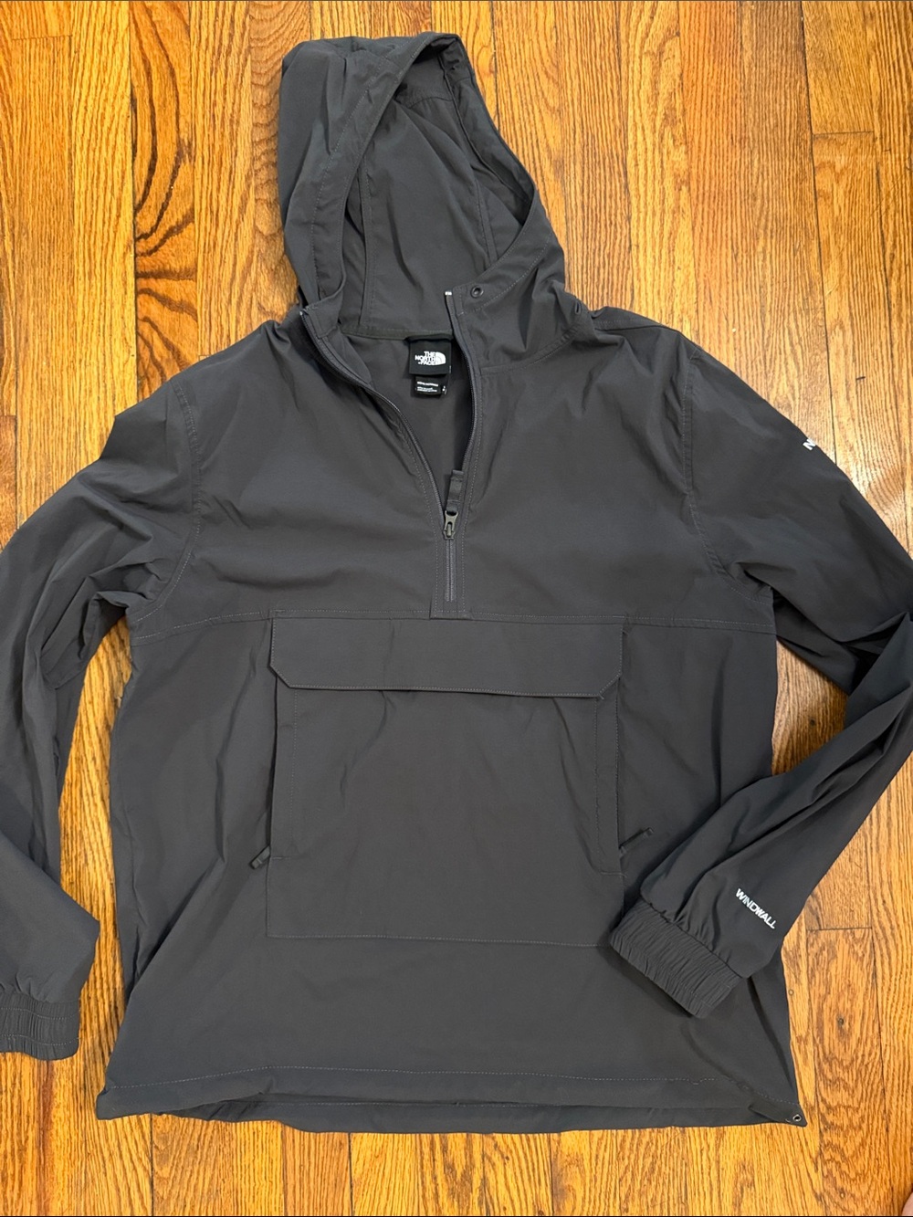 The North Face Black Hooded Pullover Windbreaker